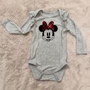 Little Sleepies Disney Vintage Minnie Flutter Bodysuit Size 6-12 Months
